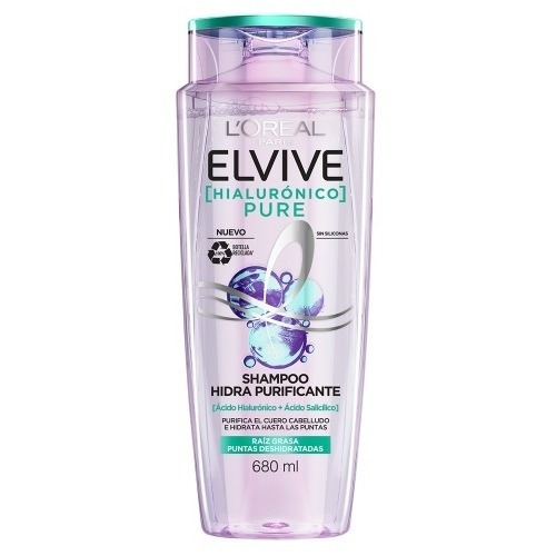 Shampoo Elvive Hialurónico Pure 680ml