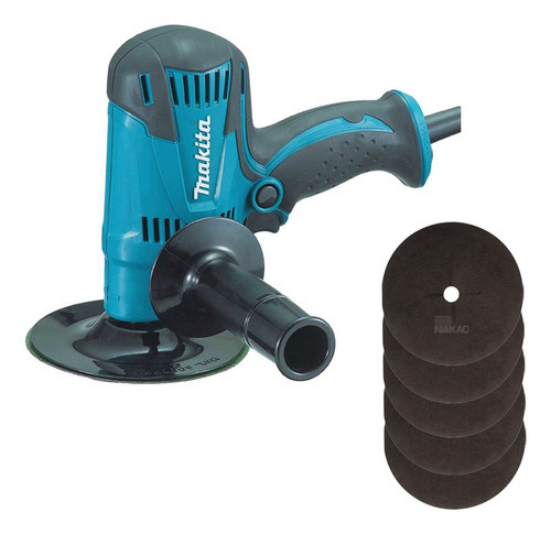 Lixadeira Vertical Gv5010 440w 125mm Makita Cor Azul-turquesa 110V