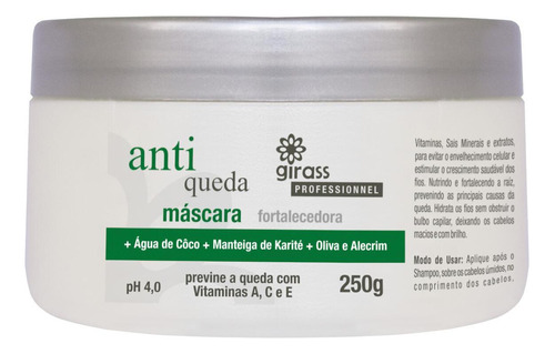 Mascara Anti Queda Girass 250g