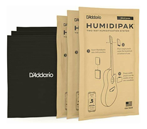 D'addario Accessories Humidipak Restore Kit, Por D'addario