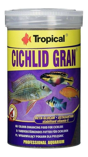 Ração Para Peixe Cichlid Gran Tropical 55g