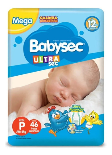 Fralda Babysec Ultrasec Mega P M G Xg Xxg Promoção Atacado
