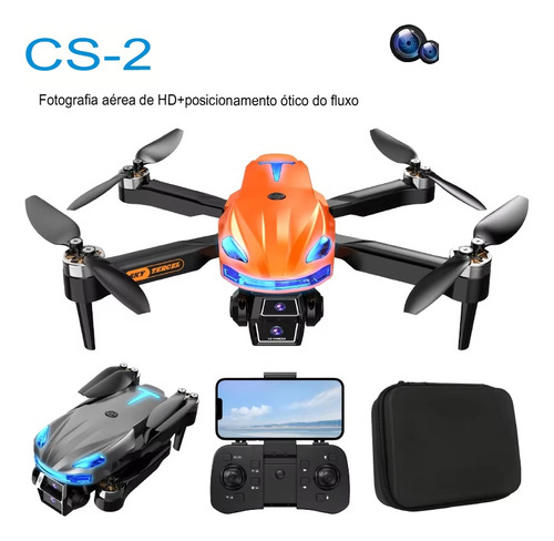 Drone Cs-2 Com Câmera Motor Brushless Fluxo Óptico 1 Bateria
