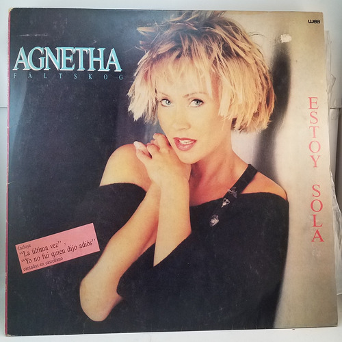 Agnetha Faltskog - Estoy Sola - 1987 Vinilo Lp