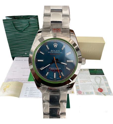  Reloj Rolex Milgauss Automatico 40mm Zafiro Oyster (Reacondicionado)