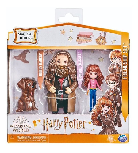 2 Muñecos Harry Potter Y Mascota Wizarding World Juguete C