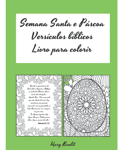 Semana Santa E Páscoa Versículos Bíblicos Livro Para Colorir