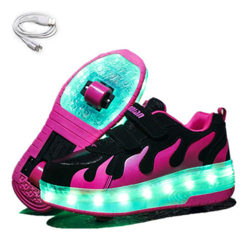 Ehauuo Niños Dos Ruedas Zapatos Con Luces  B07z4r19pq_080424