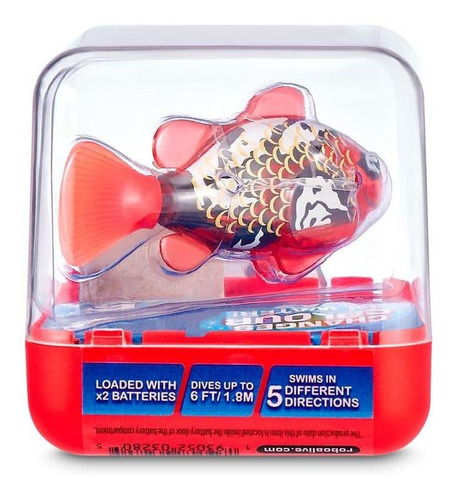 Robô Alive Fish Nada De Verdade Vermelho - Fun Divirta-se