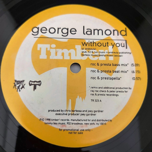 George Lamond - Without You   Importado Usa  Lp