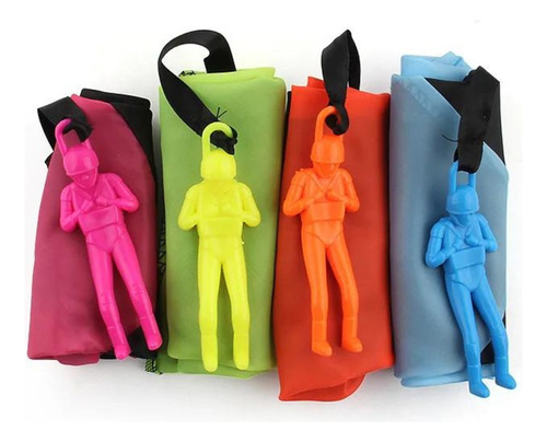 Muñeco Con Paracaídas Juego Al Aire Libre En Colores 