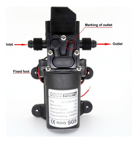Bomba De Agua Inteligente Xing 70w 6 L/min. 12v