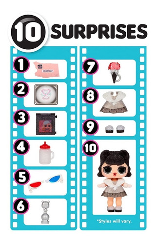 Lol Surprise! Movie Magic Muñeca 10 Accesorios
