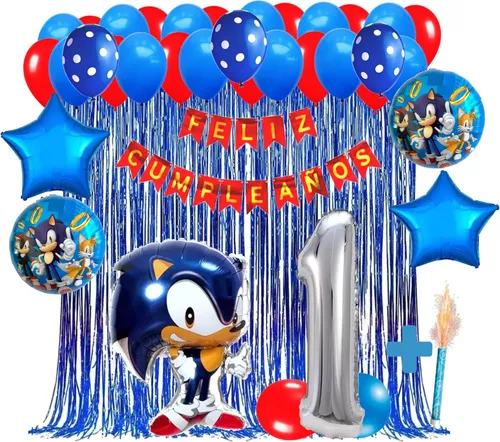 Set Decoración Globos para Fiestas Cumpleaños Sonic, Moda de Mujer