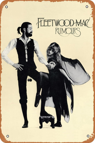 Fleetwood Mac Band Music Poster Vintage Cartel De Chapa Retr