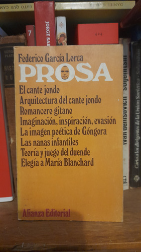 Prosa, Federico García Lorca 