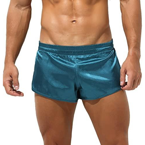 Boxer Talla Large Para Hombre Yizyif Color Verde Azulado