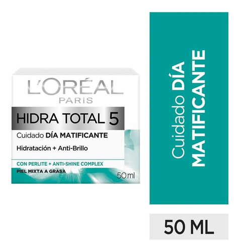 L'oréal Crema Día Hidratante Matificante Hidra-total 5 50ml