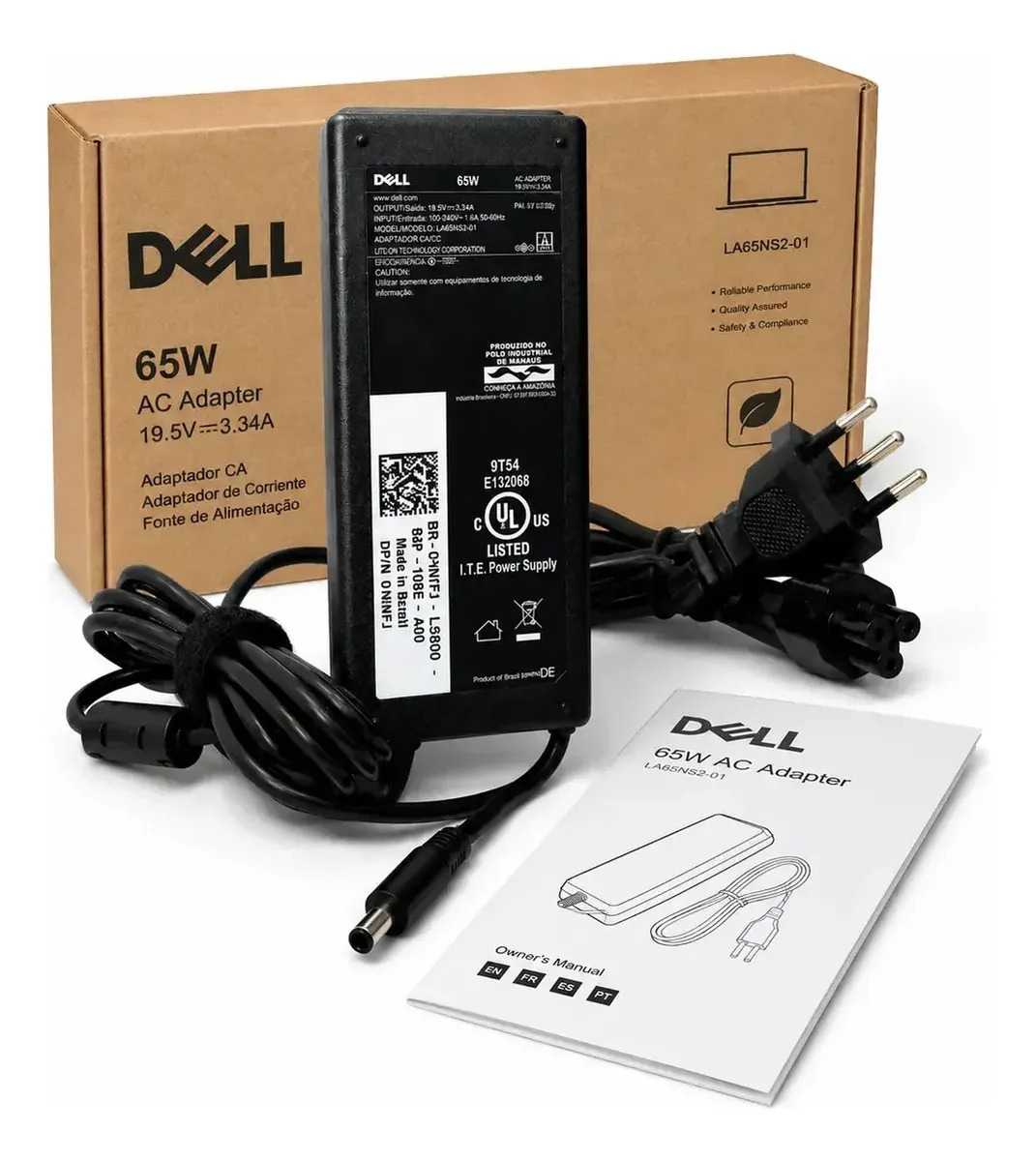 Fonte Carregador Notebook Dell Inspiron 15 5000 (5566) Preto