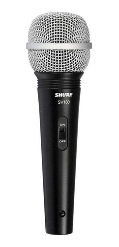Microfono Dinamico Shure Sv100 Original +cable Canon Plug