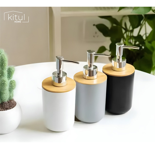 Accesorios Para Baño Set 4pz Juego De Baño Elegante Moderno Color Gris