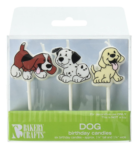 Velas De Cumpleaños Para Perros, 6 Piezas, 1 1/4 Pulgadas De