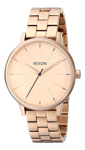 Reloj Mujer Nixon A099897 Cuarzo Pulso Oro Rosa En Acero