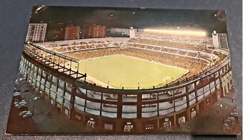 Postal Estadio Fútbol Real Madrid Santiago Bernabéu 1970