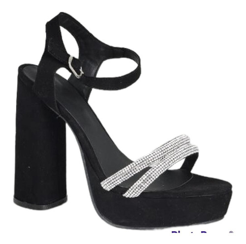 Sandalias Mujer Fiesta Plataforma Brillo