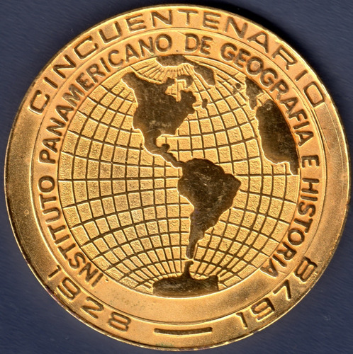 Medalla 50 Años Instituto Panamericano Geografia E Historia