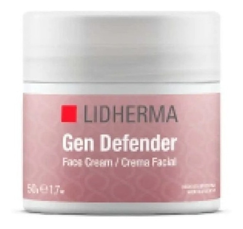 Imagen 1 de 1 de Crema Lidherma Gen Defender crema facial día/noche para piel normal/seca de 50mL 45+ años