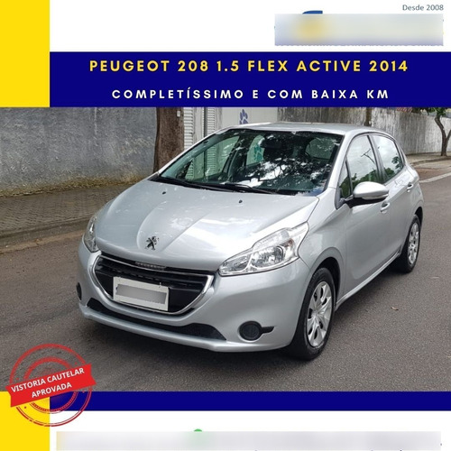 Imagem 1 de 10 de Peugeot 208 Active 1.5 Flex 2014 Impecável E Com Baixa Km