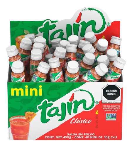 Tajín Mini 40 Piezas 10gr. C/u