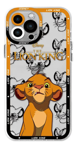 Funda Para iPhone 15, 12, 11, 13, 14, El Rey León, Transpare