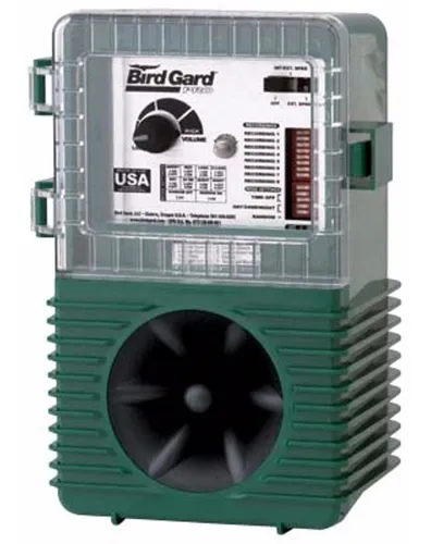 Espantapajaros Electrónico Bird Gard Pro Con Sonido De Rapaces - Representante Oficial - Original Fabricado En E E U U