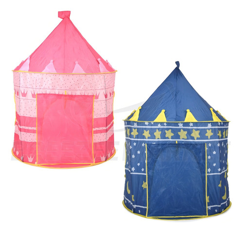 Castillo Carpa Mágico Niños Portátil Plegable Divertido Color Rosa