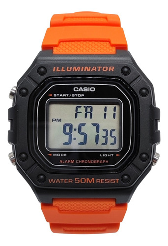 Reloj Casio Unisex Deportivo Original W-218h-4b2v