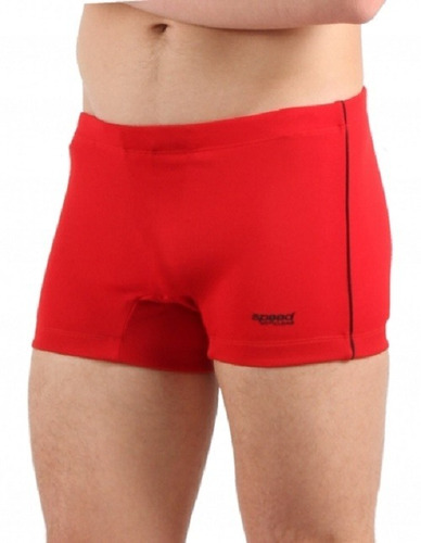 Short Boxer Natación Liso Anticloro Speed Traje De Baño