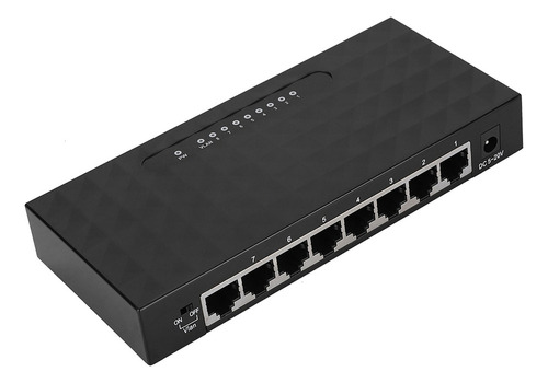 Adaptador Ethernet De 8 Puertos Vlan Hub De Red De Alto Rend