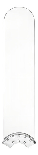 Ventilador De Techo 52'' Con Luces Led Y Control Remoto Cantidad De Aspas 3 Estructura Plateado Aspas Transparentes Diámetro 52 Frecuencia 60 Hz Material De Las Aspas Plástico