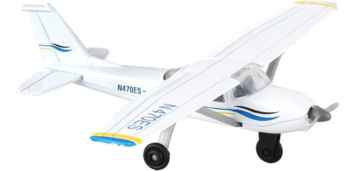 Pista24 Rw065 Cessna 172 2000 Skyhawk Blanco Azul 1:87 Escal