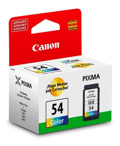 Cartucho Canon 54 Originales E461 E471 E481 E4210 E201 E3110