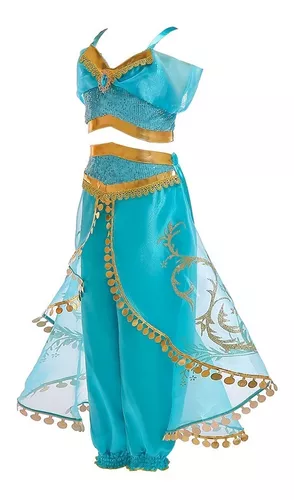 Vestido Disfraz Princesa Jazmin Disney Niña Aladdin