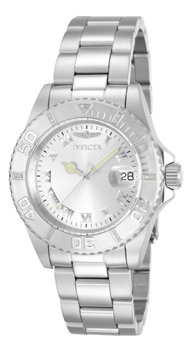 Reloj Invicta Pro Diver Para Mujer Con Esfera Plateada Y Det