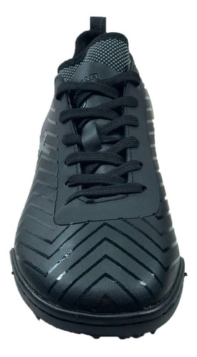 Imagen 3 de 5 de Botin Jaguar Futbol Hombre 5005 Tf Negro-blanco Cli
