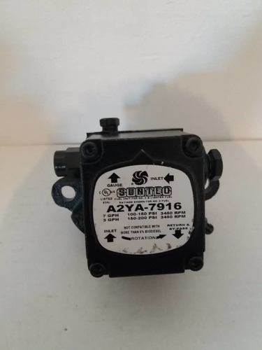 Bomba Suntec 3-7 Gph 3500rpm Para Quemadores Gasoil Calderas