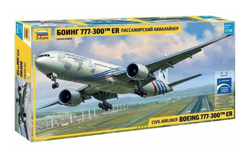 Zvezda Avion Boeing 777-300 Er 1/144 Supertoys Lomas