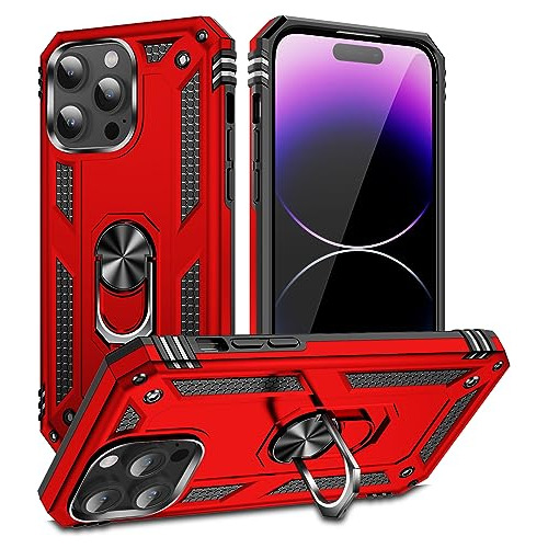 Funda Para iPhone 14 Pro Max 6.7 Pulgada Rojo Grado Mi-024