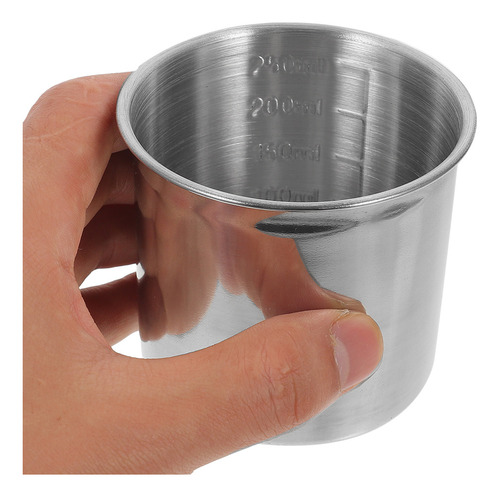 Taza Medidora Graduada De Acero Inoxidable, 2 Unidades, A Es