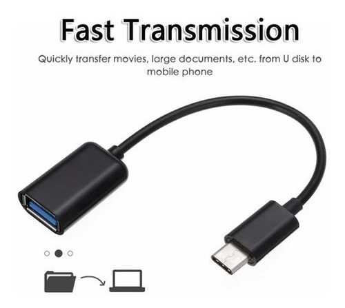 Cabo Otg Pendrive Usb Preto